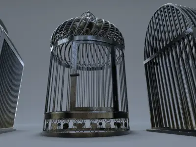 Bird cage Collection 3D model purchase