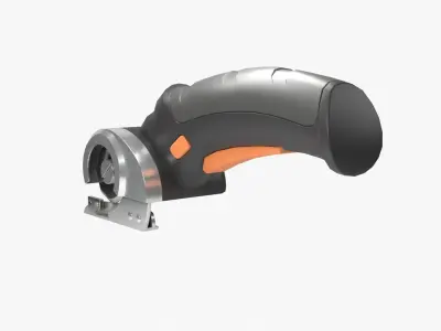 Cordless Electric Scissors Low-poly 3D model