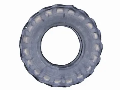Truck Tire Low-poly 3D model
