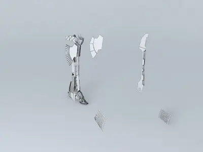 Robot leg Free 3D model
