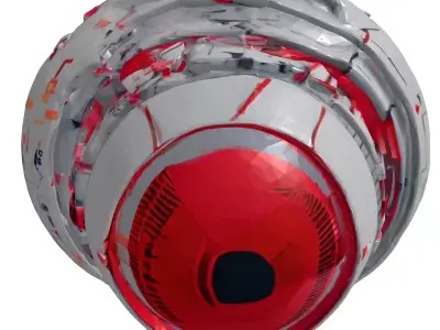 Futuristic Cybernetic Eye 3D 3D model