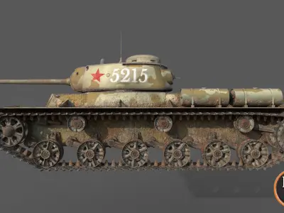 Tank-KV-85 Desert camouflage 3D model