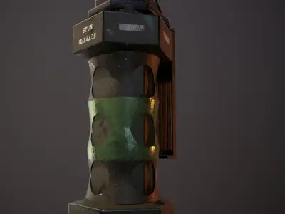 Flash Grenade Low-poly 3D model purchase
