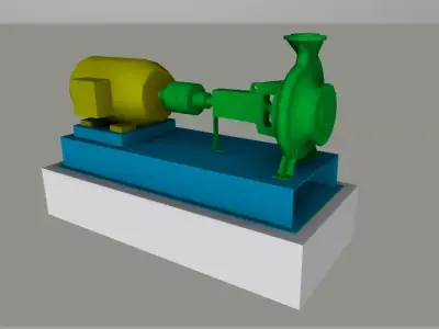 BOMBA DE AGUA 3D model