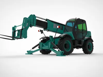 Telehandler forklift 3D model
