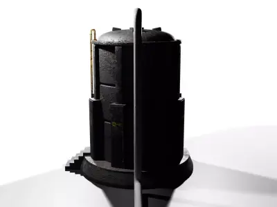 Industrial Equipment Low-poly 3D model buy