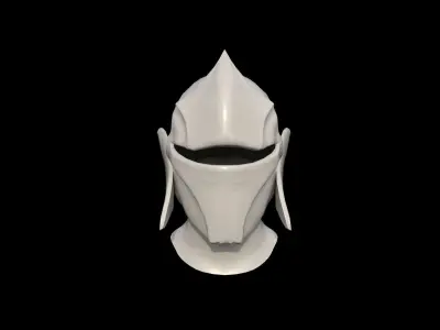 Medieval Helmet - 2 Objects Low-poly 3D model
