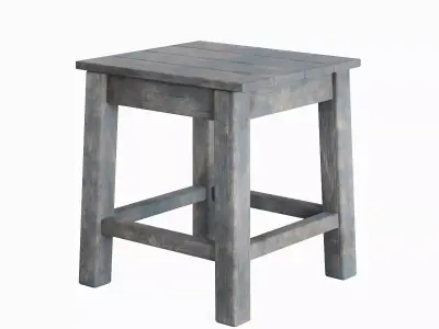 Old Wooden Tabouret Pack