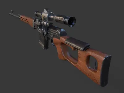 SVG-Snayperskaya Vinyovka Dragunov 3D model