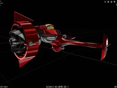 SpaceShip Swordfish II 3D print model
