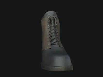 Boots game-ready PBR Low-Poly boot Low-poly 3D model