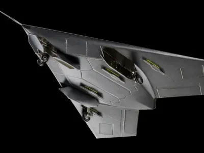  BAE Systems Taranis British Fighter Drone Low-poly 3D model