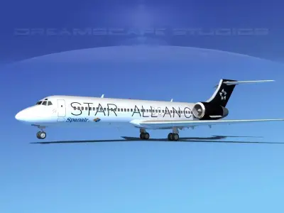 Boeing 717-200 Star Alliance 3D model