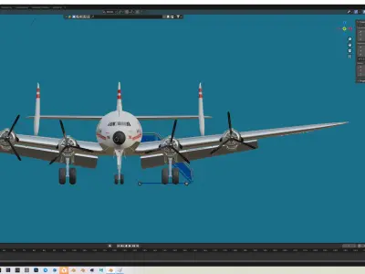 Lockheed Constellation Free 3D model
