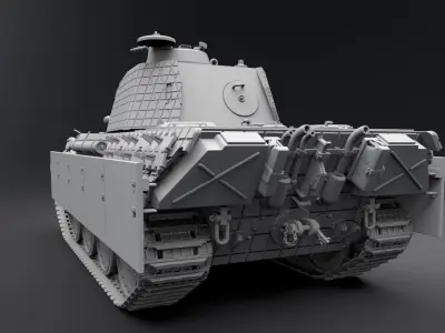 Panzer 5 Scale model 3D print model