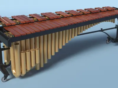 Marimba Concert Instrument 3D model