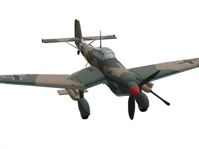 Junkers Ju 87 Stuka Low-poly 3D model purchase