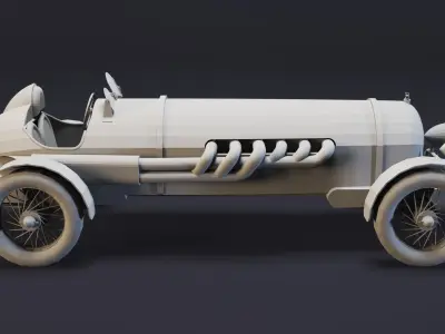 7- Classic Cars- High detail 3d models Low-poly 3D model