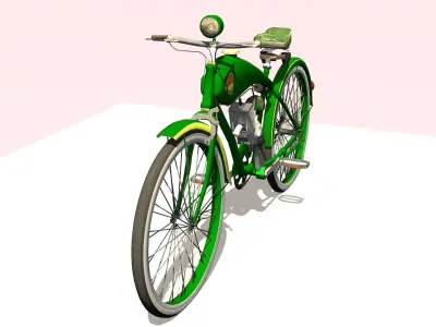 Old Bicycle Low-poly 3D model purchase