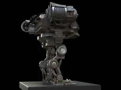 SCI FI MECHA Low-poly 3D model