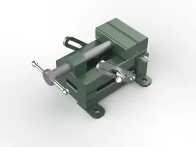 Angular clamp Low-poly 3D model