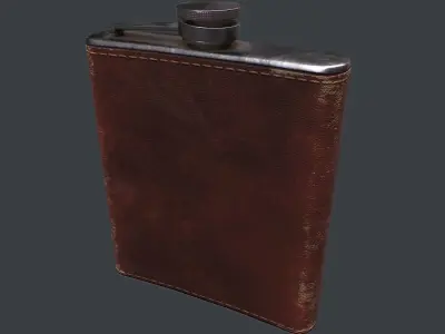 Old Flask v1 Low-poly 3D model
