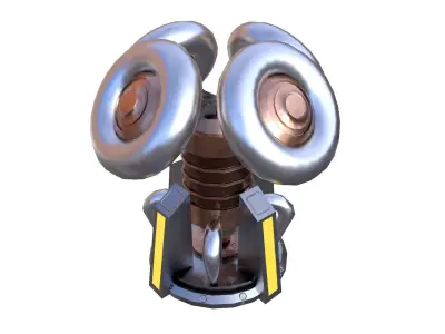  Tesla Coil 2 Low-poly 3D model