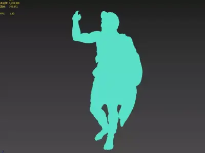 Classical Roman deity Jupiter 3D model