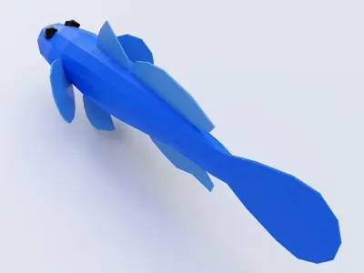 Dragon goby fish 3d model  Low-poly 3D model