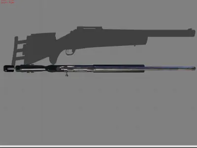 M24 Pubg Low-poly 3D model