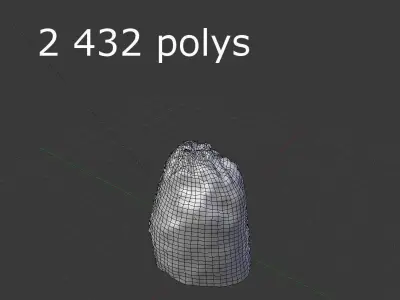 Detailed Rock 3D model purchase