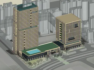 Sketchup Office building P3 3D model
