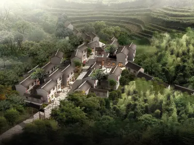 Chinese Style Architecture 3D model 11