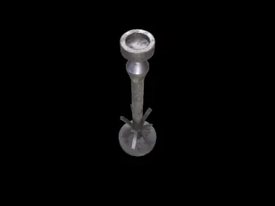Old Candle Low-poly 3D model purchase