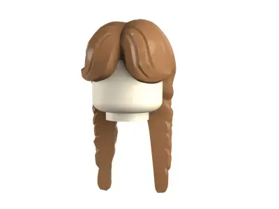 Custom3Dprint Minifigure Accessory - Minifigure Hair S3 - 01 3D print model