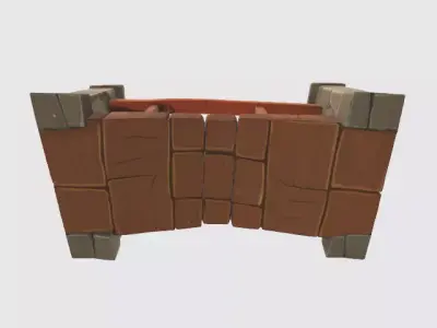 Stony Archway Low-poly 3D model