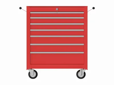 Toolbox cabinet trolley cart 3D model