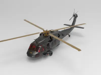 Sikorsky UH-60 Black Hawk 3D model order