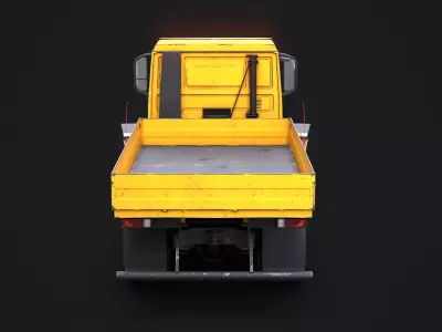 Used Winter Service Truck with Snow Plow 3D model