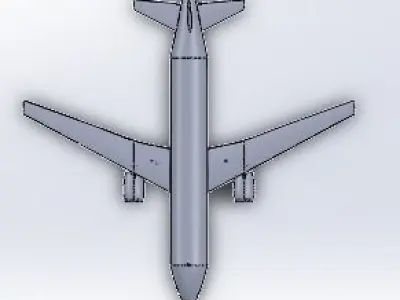B747 model with details and GE engine  3D model