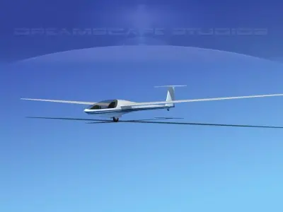 DG-400 17-Metre Motorglider V05 3D model