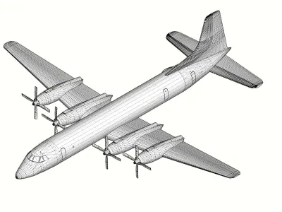 CANADAIR CL44 and CC106 YUKON 3D Print Model 3D print model