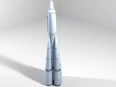 Rocket Missile - R-7 Semyorka 3D model