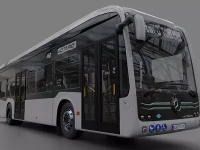 Mercedes eCitaro 2019 MID-POLY 3D model