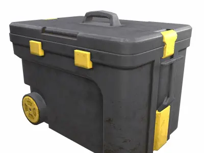 Toolbox Low Poly Low-poly 3D model