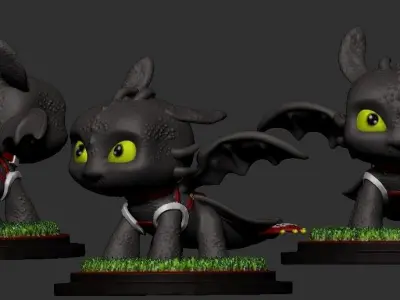 Toothless Pop  Funko 3D print model