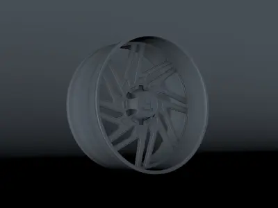 Wheel Hostile H116 Low-poly 3D model
