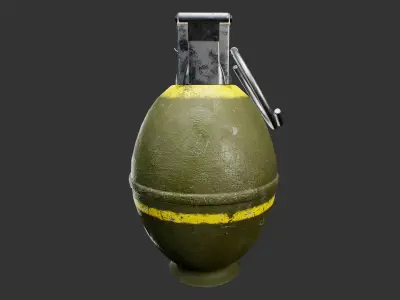 M26 Frag Grenade Low-poly 3D model purchase