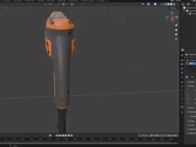 Rigid 8 Amp 38 inCorded DrillDriver Low-poly 3D model