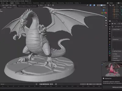 Bryagh Iconic Evil  Dragon from The Flight of Dragons 3D print model